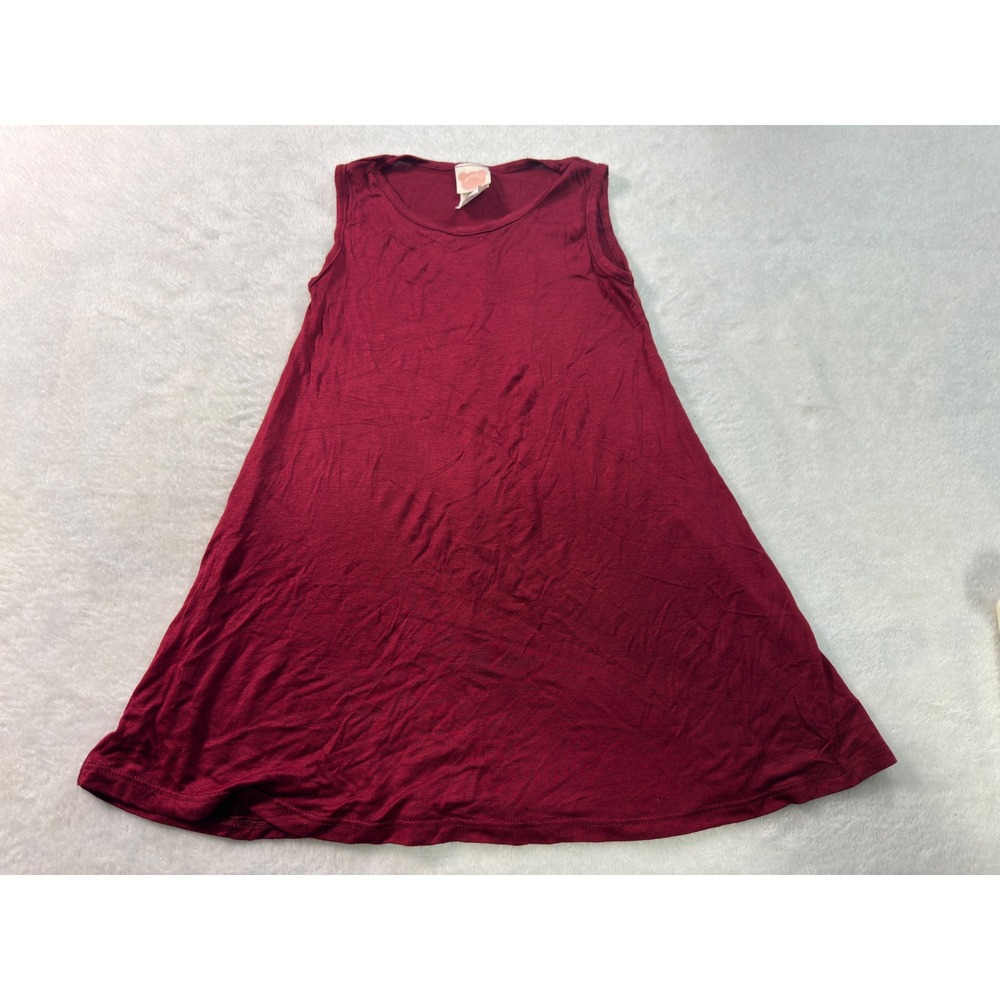 Color Bear Kids Burgundy Sleeveless Swing Tank Size 4-5 GD300 USA Made